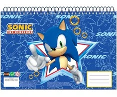 Sonic the Hedgehog Rush Sonic the Hedgehog A/4 formato spiralinis eskizų sąsiuvinis, 30 lapų
