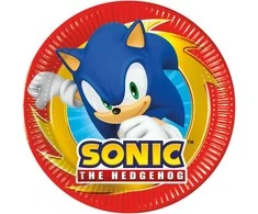 Popierinė lėkštė 20 cm Sonic, 8 vnt., Party GODAN 95646