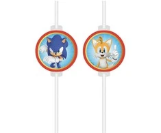 Globos Europe Bv Sonic Speed papirsugerør, 4 stk