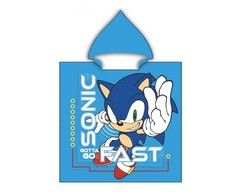 Sonic the Hedgehog Sonic the Hedgehog paplūdimio rankšluostis pončas 55x110 cm (greitai džiūstantis)