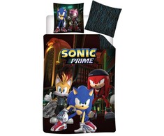 Sonic the Hedgehog Sonic the Hedgehog Prime patalynės komplektas 140√ó200cm, 63√ó63 cm mikropluošto
