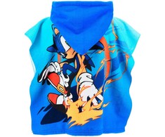 Sonic the Hedgehog Speed paplūdimio rankšluostis pončas 55x110 cm (greitai džiūstantis)