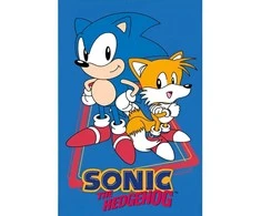 Sonic the Hedgehog Tails rankšluostis veidui ir rankšluostis, 30x50cm