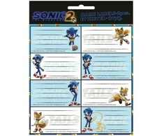 Sonic the Hedgehog užrašų knygelės etiketės, 16 vnt.