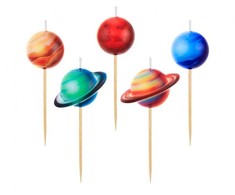 GoDan Žvakės Planets picker, 5 vnt.
