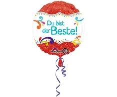 Spalva Du bist der Beste folijos balionas 43 cm