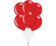 Spalva metalinė raudona raudona balionas, 10 vnt. pakuotėje, 11 colių (27,5 cm)