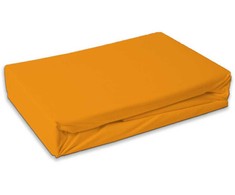 Spalva Oranžinė kilpinė paklodė su guma 60x120 cm