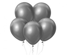 Spalva platinos pilka, pilki balionai, 7 vnt. 12 colių (30 cm)