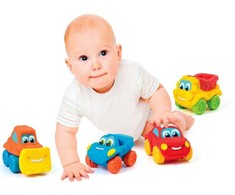 Spalva „Soft &amp; Go“ mėlyna lenktyninis automobilis „Clementoni“