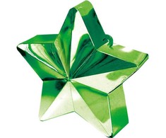 AMSCAN Balanso svoris heliu užpildytiems balionams - Žalias star - 170 g