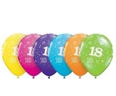 Spalvingi „Su gimtadieniu“ balionai, pastelinių spalvų mišinys, 18 vnt., 11 colių (28 cm)