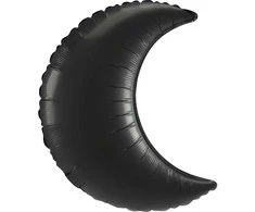 Spalvotas onikso spalvos pusmėnulio formos folijos balionas, 66 cm