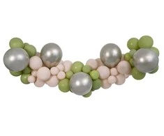 *GIRLANDA balonowa DIY zest., Balony Oliw.-szamp.