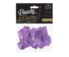 Spalvoti levandų spalvos „Macaron“, violetiniai balionai, 20 vnt. 5 colių (12,5 cm)