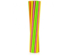 GoDan Rurki słomki papierowe Fluor MIX 6x197mm 24szt