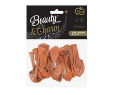 Spalvoti pasteliniai karamelės spalvos balionai, 20 vnt. 5 colių (12,5 cm)