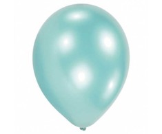 Spalvoti perlai, Karibų mėlynumo balionai, 10 vnt. pakuotėje, 27,5 cm (11 colių)