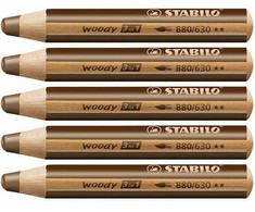 Stabilo Woody 3in1 Xxl kreidelė, ruda
