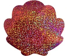 Spalvotos holografinės putplasčio formos, 12 vnt.