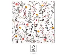 Spalvotos servetėlės „Modern Branches“, 20 vnt., 33x33 cm, FSC