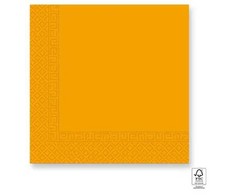 Spalvotos vienspalvės geltonos servetėlės, 20 vnt., 33x33 cm, FSC