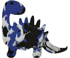 Spalvotų dinozaurų putplasčio figūrėlės, 12 vnt. pakuotė
