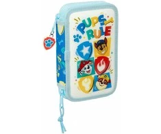 Safta Spin Master Dvigubo pieštuko dėklas The Paw Patrol Pups rule Mėlyna 12.5 x 19.5 x 4 cm 28 Dalys