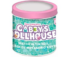 Laikrodis kūdikiams Gabby's Dollhouse 000574089 - TIN BOX Ø 33 mm
