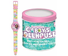 Laikrodis kūdikiams Gabby's Dollhouse 000574089 - TIN BOX Ø 33 mm