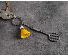 Sportinis raktų pakabukas - badmintonas