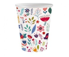 „Spring Have Fun Light“ popieriniai puodeliai, 6 vnt., po 250 ml