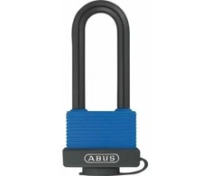 ABUS Padlock Aqua Safe 70IB, Conventional padlock, Key lock, Keyed to differ, Juodas, Mėlyna, Brass, U-shaped