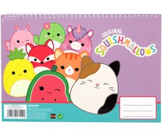 „Squishmallows Feelin'“ A/4 spiralinis eskizų sąsiuvinis, 30 lapų