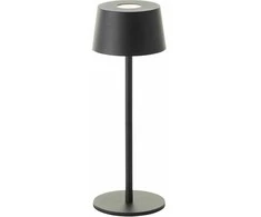 Stalinis LED šviestuvas BRILLIANT JONA IP44 2W 3000K 170lm DIM, įkraun. juodos sp Ø9x25cm