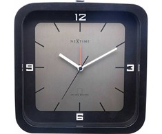 Laikrodis NEXTIME 5221ZW. Laikrodis tablicowy, Kolor juoda. Unisex.
