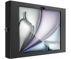 Stojak Compulocks iPad Air M2 11" (2024), Apex Secured Enclosure Wall Mount - Gehause - fur Tablett - Glasbefestigung, Raum - verriegelbar - hochwertiges Aliuminio - Juodas - Bildschirmgrosse: 27.94 cm (11") - Montageschnittstelle: 100 x 100 mm - Wandmon