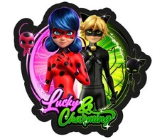 Stebuklinga „Ladybug Lucky Lucky“ formos dekoratyvinė pagalvėlė, 36x33 cm