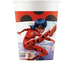 Stebuklingasis „Ladybug Hero“ popierinis puodelis, 8 vnt., 200 ml, FSC