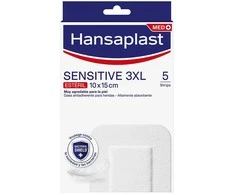 "Hansaplast Sensitive 3XL" 5 tvarsčiai