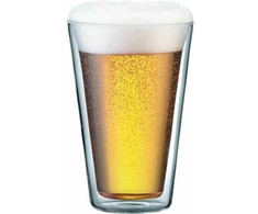Bodum szklanki su podwójną ścianką 2 vnt. Bodum Canteen 0.4 l Transparent