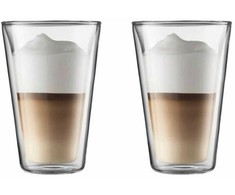 Bodum szklanki su podwójną ścianką 2 vnt. Bodum Canteen 0.4 l Transparent