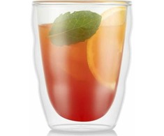 Bodum szklanki su podwójną ścianką 2 vnt. Pilatus 0.25 l Transparent