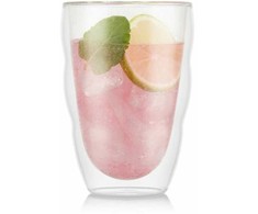 Bodum szklanki su podwójną ścianką 2 vnt. Pilatus 0.35 l Transparent