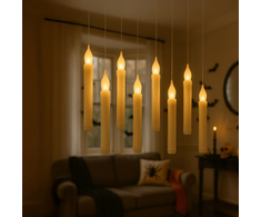 Storexo 12 LED žvakių su nuotolinio valdymo pultu – skraidančios žvakės