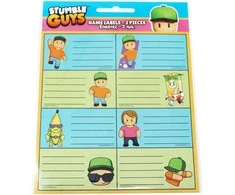 „Stumble Guys Race“ 16 vnt. užrašinės etiketė