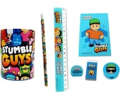 „Stumble Guys Race“ 7 dalių kanceliarinių prekių rinkinys
