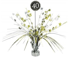 Amscan Bordpynt 40 år Sparkling