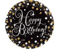 Riethmuller Europe Happy Birthday Sparkling paptallerkner