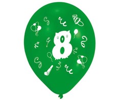 Su gimtadieniu juostelė „Su gimtadieniu“ 8 balionai, 8 balionų pakuotėje 10 colių (25,4 cm)